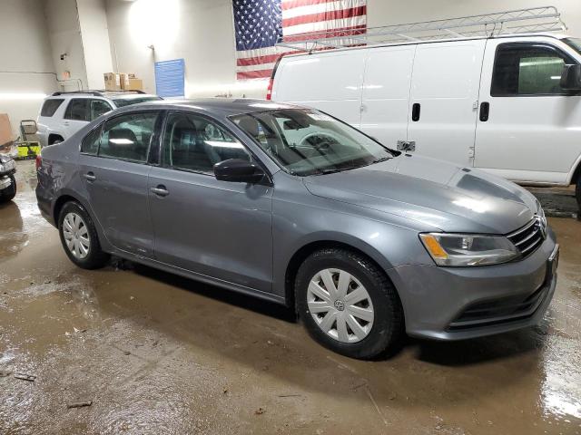 3VW2K7AJ5FM291732 - 2015 VOLKSWAGEN JETTA BASE GRAY photo 4