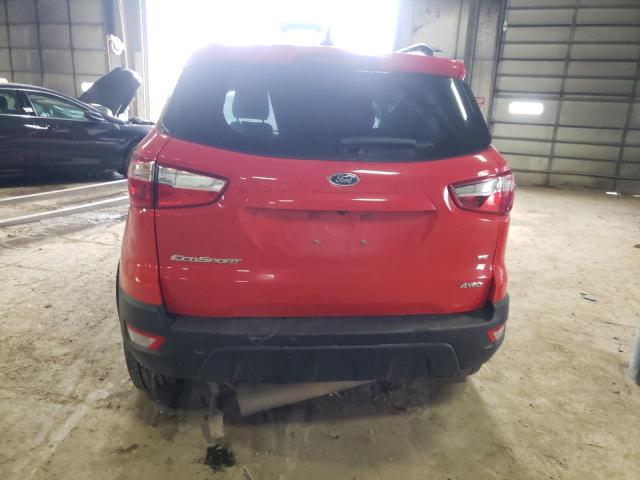 MAJ6S3GL6MC411273 - 2021 FORD ECOSPORT SE RED photo 6