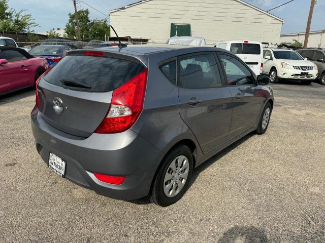 KMHCT5AE9HU306562 - 2017 HYUNDAI ACCENT SE GRAY photo 4