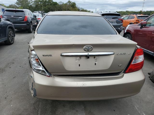 4T1BF32K12U034317 - 2002 TOYOTA CAMRY LE TAN photo 6
