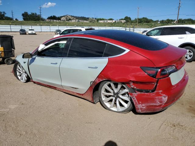 5YJ3E1EB3JF087734 - 2018 TESLA MODEL 3 Двухцветный фото 2