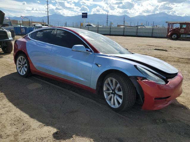 5YJ3E1EB3JF087734 - 2018 TESLA MODEL 3 Двухцветный фото 4