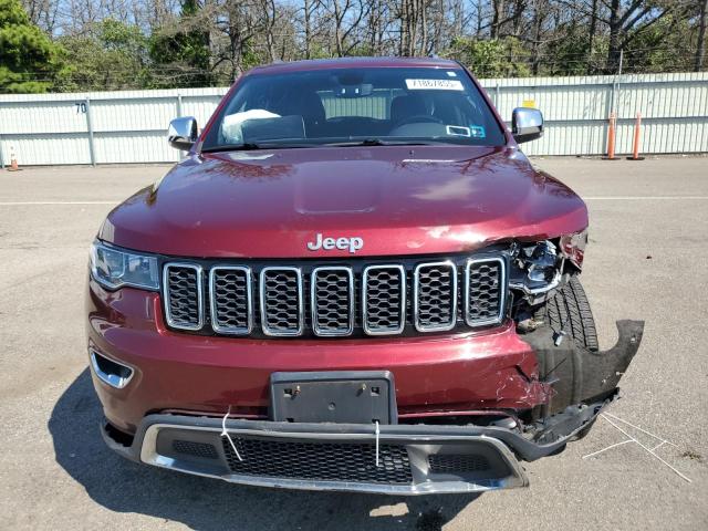 1C4RJFBG8KC804081 - 2019 JEEP GRAND CHEROKEE LIMITED Tünd qırmızı foto 5