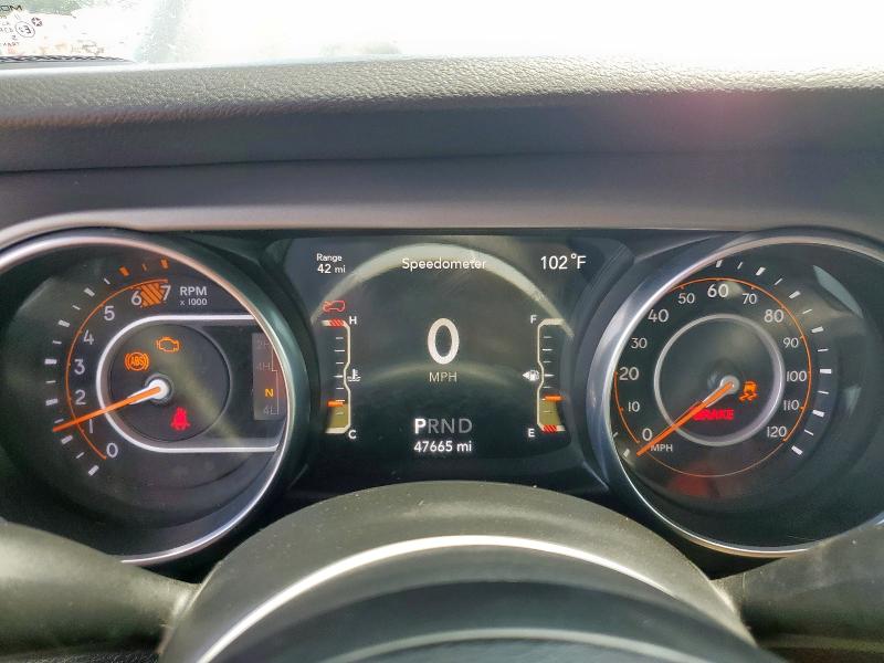 1C4HJXDN1LW227052 - 2020 JEEP WRANGLER U SPORT Gri fotoğraf 9