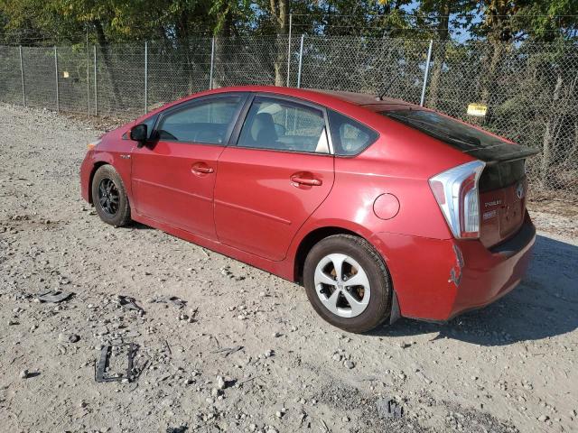 JTDKN3DU1E0366534 - 2014 TOYOTA PRIUS RED photo 2