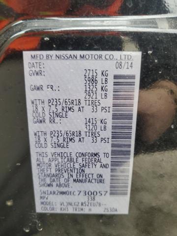 5N1AR2MM0EC730057 - 2014 NISSAN PATHFINDER S Schwarz Foto 13