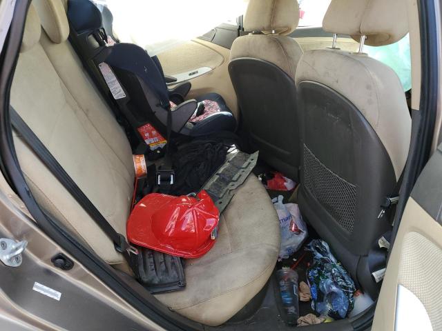 KMHCT4AE0DU454586 - 2013 HYUNDAI ACCENT GLS TAN photo 10