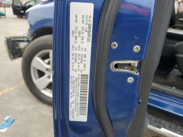 1D3HB13T79S727539 - 2009 DODGE RAM 1500 BLUE photo 12