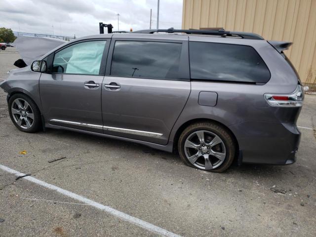 5TDXZ3DC4HS891266 - 2017 TOYOTA SIENNA SE GRAY photo 2