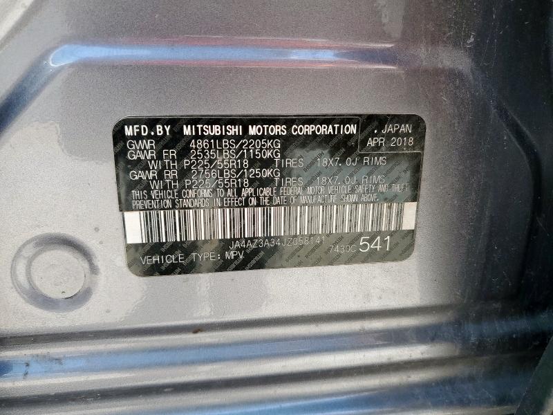 JA4AZ3A34JZ058141 - 2018 MITSUBISHI OUTLANDER SE 银色 照片 13