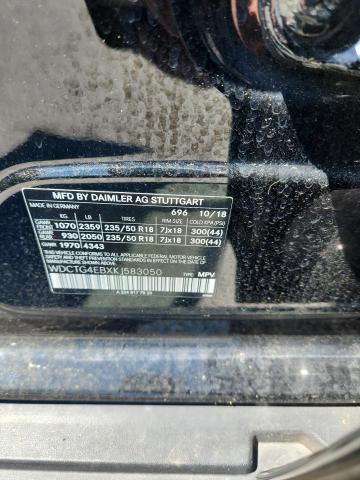 WDCTG4EBXKJ583050 - 2019 MERCEDES-BENZ GLA 250 Negro foto 13