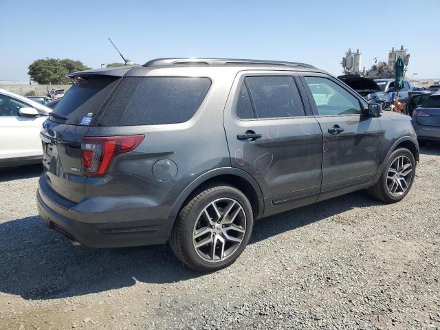 1FM5K8GT2JGC49015 - 2018 FORD EXPLORER SPORT GRAY photo 3