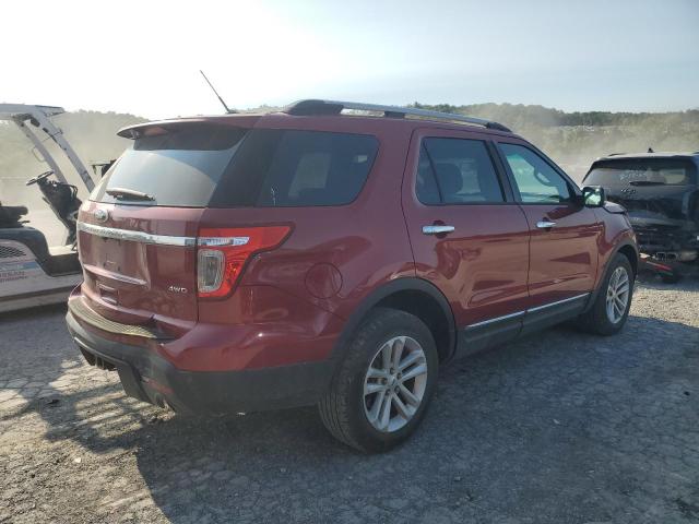 1FM5K8D85EGB49965 - 2014 FORD EXPLORER XLT RED photo 3