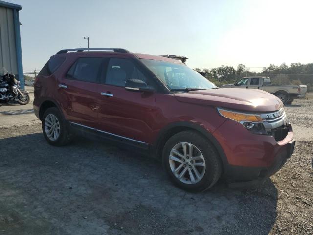 1FM5K8D85EGB49965 - 2014 FORD EXPLORER XLT RED photo 4