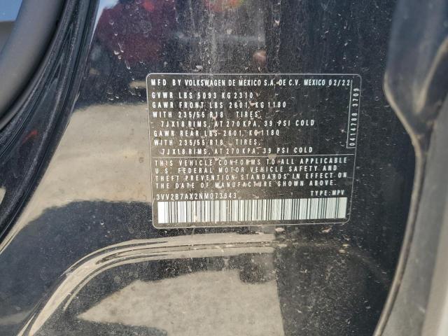 3VV2B7AX2NM073643 - 2022 VOLKSWAGEN TIGUAN SE Սև լուսանկար 13