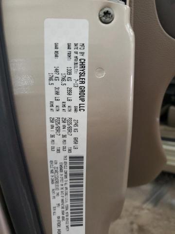 2C4RC1CGXDR818103 - 2013 CHRYSLER TOWN & COU TOURING L TAN photo 13