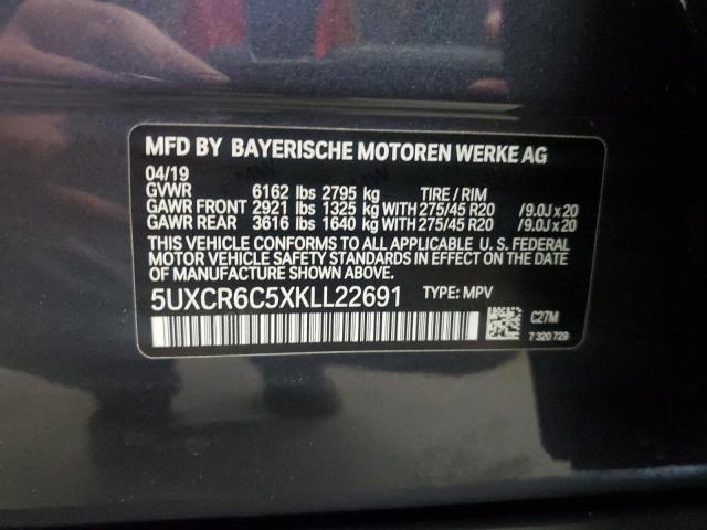 5UXCR6C5XKLL22691 - 2019 BMW X5 XDRIVE40I Grafit foto 13