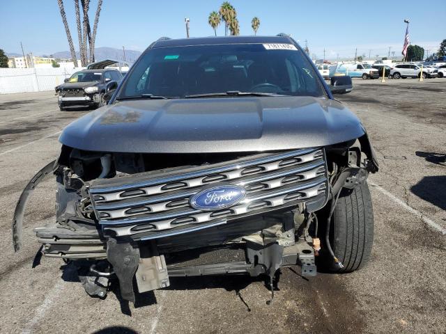 1FM5K7DHXHGA33983 - 2017 FORD EXPLORER XLT GRAY photo 5