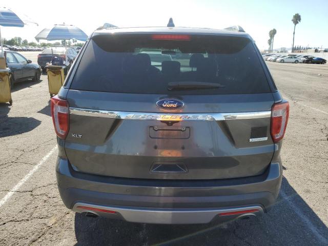 1FM5K7DHXHGA33983 - 2017 FORD EXPLORER XLT GRAY photo 6