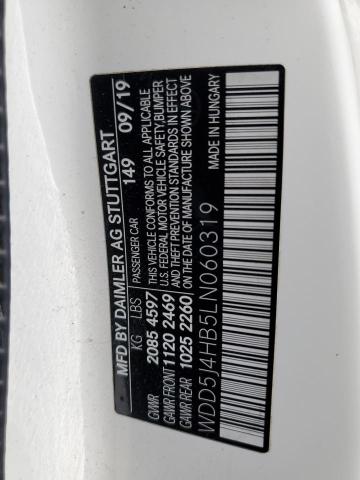 WDD5J4HB5LN060319 - 2020 MERCEDES-BENZ CLA 250 4MATIC WHITE photo 13