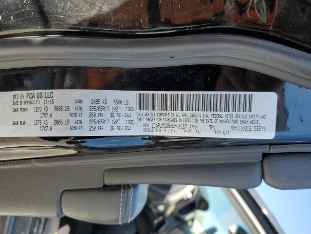 1C4PJMCS5HW580127 - 2017 JEEP CHEROKEE LATITUDE BLACK photo 13