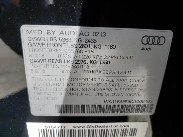WA1LFAFP5DA066463 - 2013 AUDI Q5 PREMIUM PLUS 黑色 照片 13