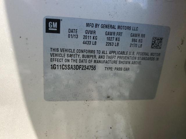 1G11C5SA3DF234756 - 2013 CHEVROLET MALIBU 1LT TAN photo 12