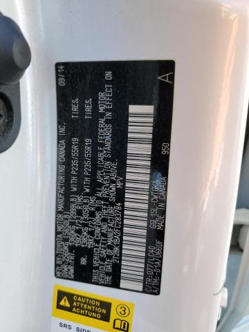 2T2BK1BA2FC283784 - 2015 LEXUS RX 350 BASE WHITE photo 14