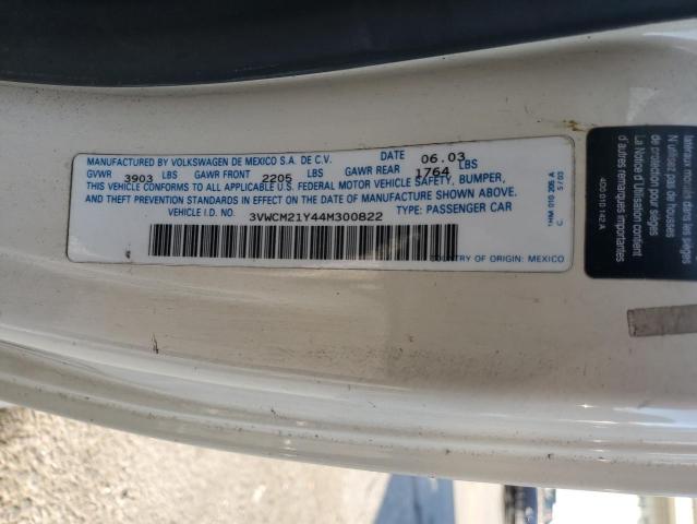 3VWCM21Y44M300822 - 2004 VOLKSWAGEN NEW BEETLE GLS TAN photo 13