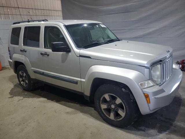1J8GN28K58W170082 - 2008 JEEP LIBERTY SPORT SILVER photo 4