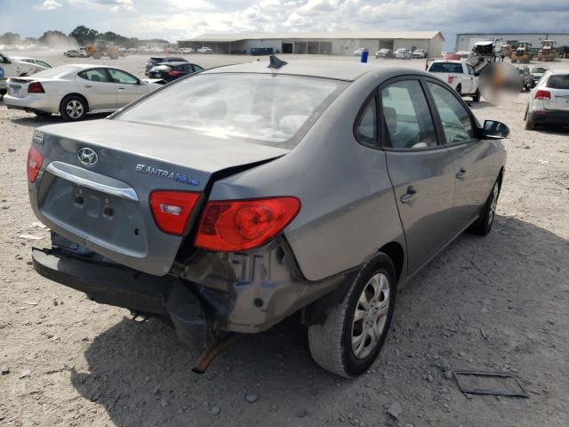 KMHDU4AD6AU190407 - 2010 HYUNDAI ELANTRA BLUE SILVER photo 4