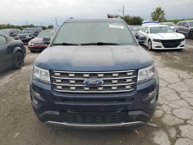 1FM5K8D82HGE21876 - 2017 FORD EXPLORER XLT BLUE photo 5