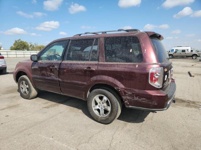 5FNYF18527B029857 - 2007 HONDA PILOT EXL BURGUNDY photo 2