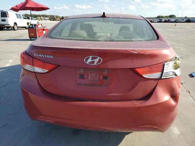 KMHDH4AE4DU497110 - 2013 HYUNDAI ELANTRA GLS RED photo 6