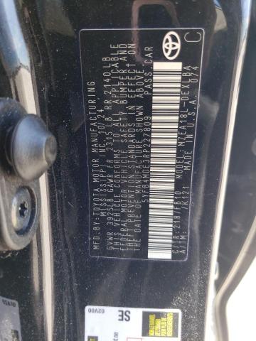 5YFB4MDE3RP227809 - 2024 TOYOTA COROLLA LE BLACK photo 12