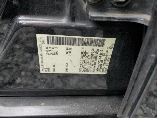 1N4AL2AP4CC144095 - 2012 NISSAN ALTIMA BASE Siyah fotoğraf 12