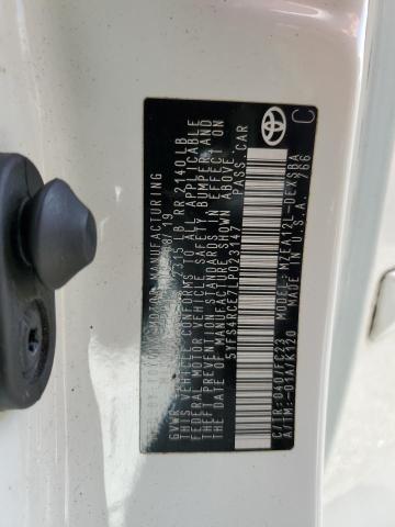 5YFS4RCE7LP023147 - 2020 TOYOTA COROLLA SE WHITE photo 12