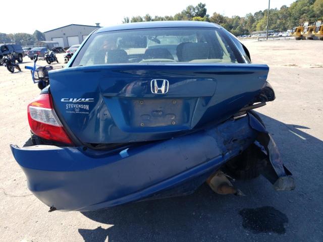 2HGFB2F55CH539718 - 2012 HONDA CIVIC LX BLUE photo 6