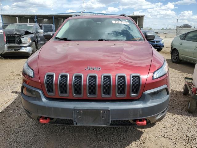 1C4PJMBS6FW571886 - 2015 JEEP CHEROKEE TRAILHAWK RED photo 5