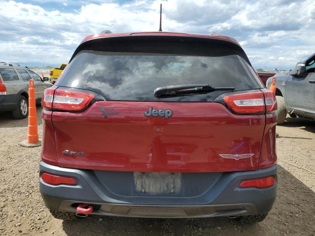 1C4PJMBS6FW571886 - 2015 JEEP CHEROKEE TRAILHAWK RED photo 6