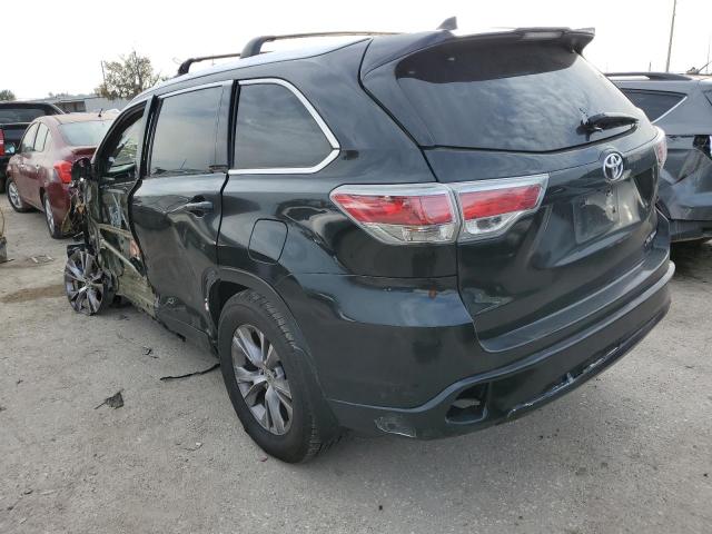 5TDJKRFHXFS128381 - 2015 TOYOTA HIGHLANDER XLE BLACK photo 2