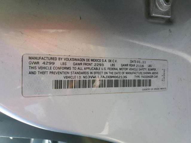 3VWLL7AJXBM062135 - 2011 VOLKSWAGEN JETTA TDI 银色 照片 12