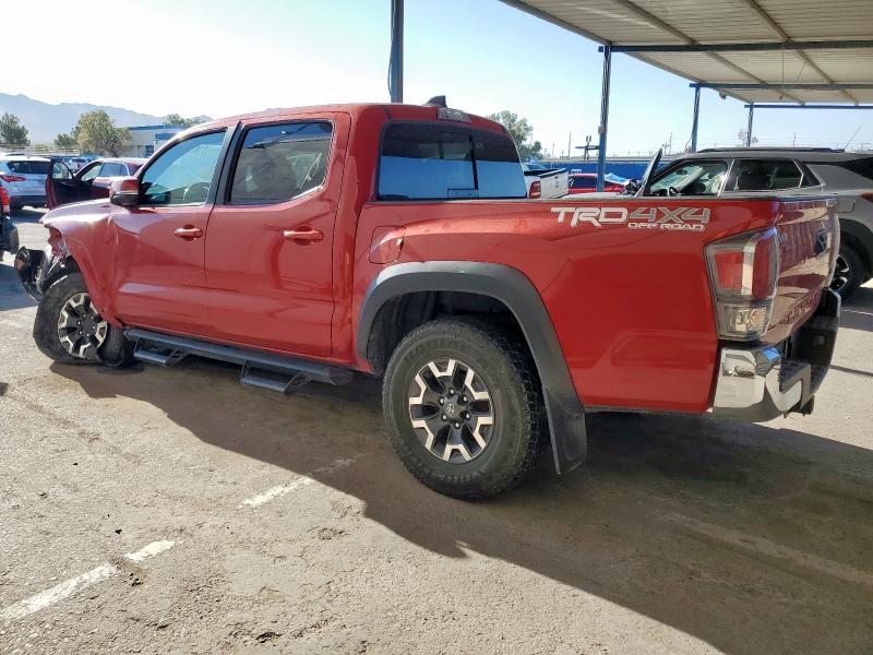 3TMCZ5AN0MM420063 - 2021 TOYOTA TACOMA DOUBLE CAB RED photo 2