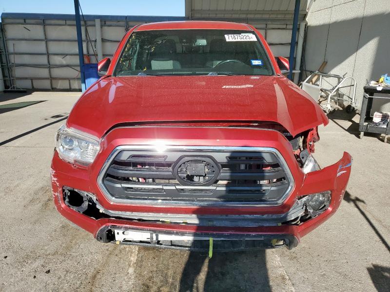 3TMCZ5AN0MM420063 - 2021 TOYOTA TACOMA DOUBLE CAB RED photo 5
