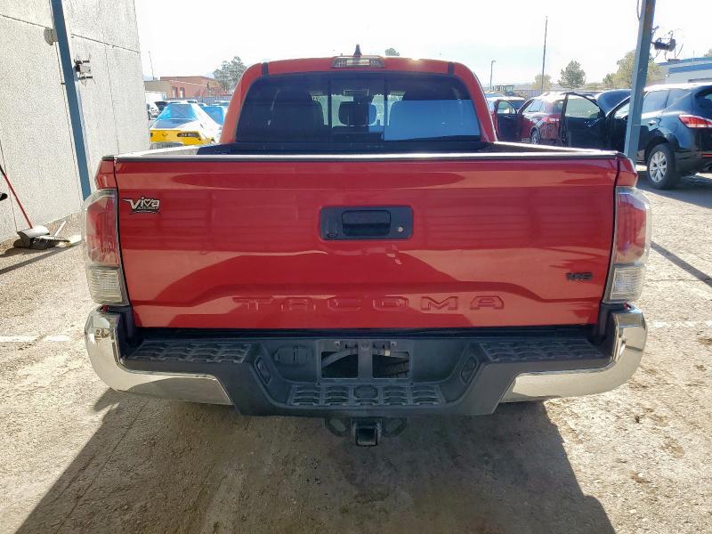 3TMCZ5AN0MM420063 - 2021 TOYOTA TACOMA DOUBLE CAB RED photo 6