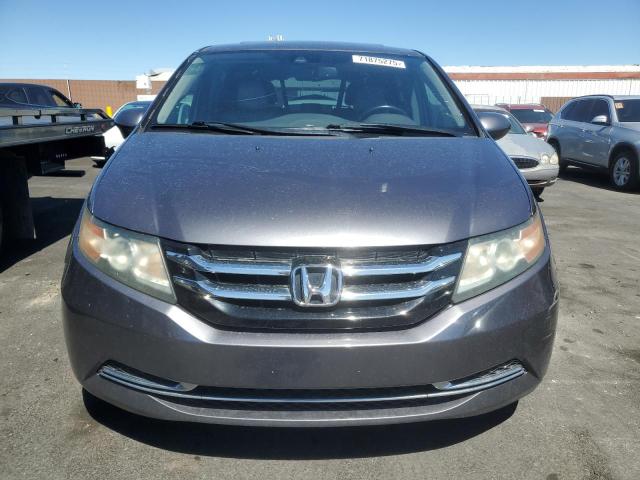 5FNRL5H60FB125904 - 2015 HONDA ODYSSEY EXL GRAY photo 5