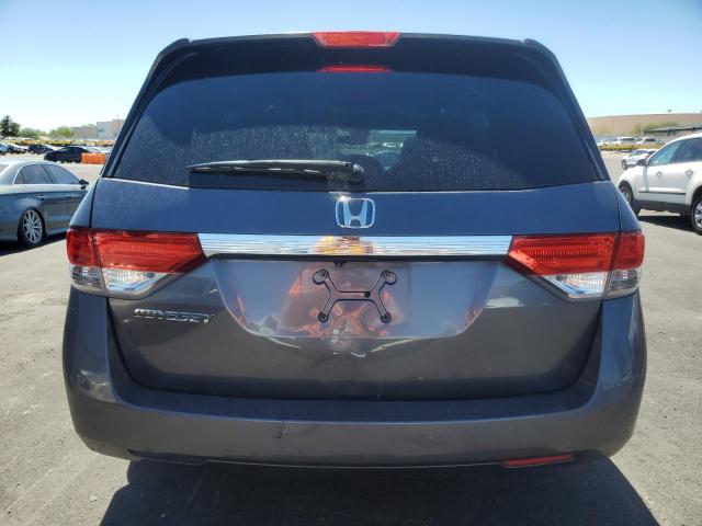 5FNRL5H60FB125904 - 2015 HONDA ODYSSEY EXL GRAY photo 6