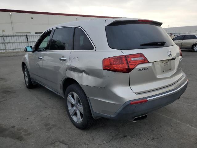 2HNYD2H66AH529942 - 2010 ACURA MDX TECHNOLOGY GRAY photo 2