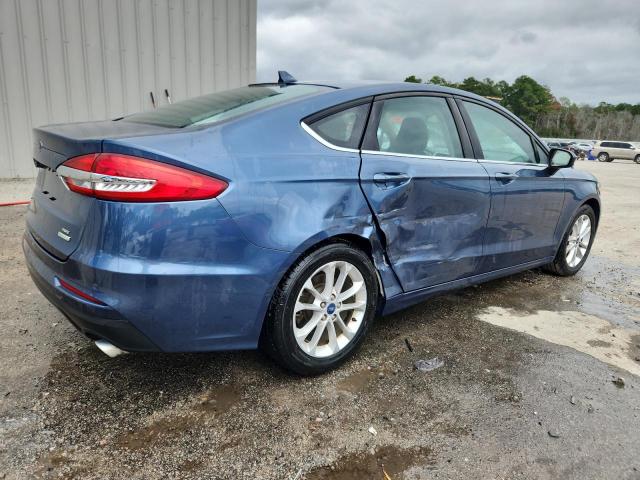 3FA6P0HD8KR244663 - 2019 FORD FUSION SE ლურჯი ფოტო 3