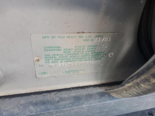 JF1SG63664H744285 - 2004 SUBARU FORESTER 2.5X SILVER photo 13